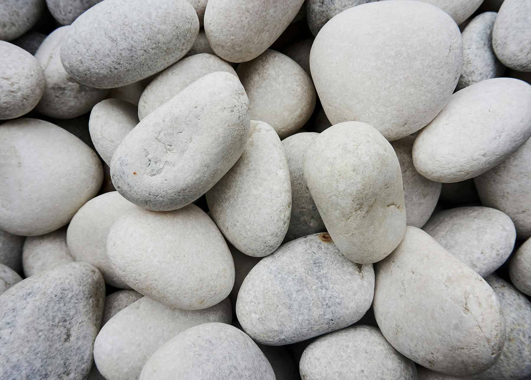 White pebbles at Travertine Market