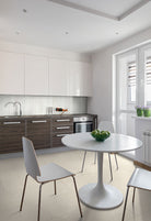 Arabescato Venato Slat 4x12 tile used on kitchen wall