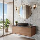 Arabescato Venato Valentino Fluto tile installed on a bathroom wallls