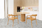 Arabescato Venato White hexagon tile installed on kitchen floor