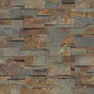 Flat view of California Gold XL Stacked Stone Panel, 9x24 slate with split-face finish