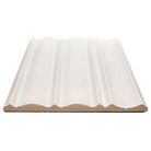 Edge view of Folk Pearl showing fluted texture and soft satin sheen