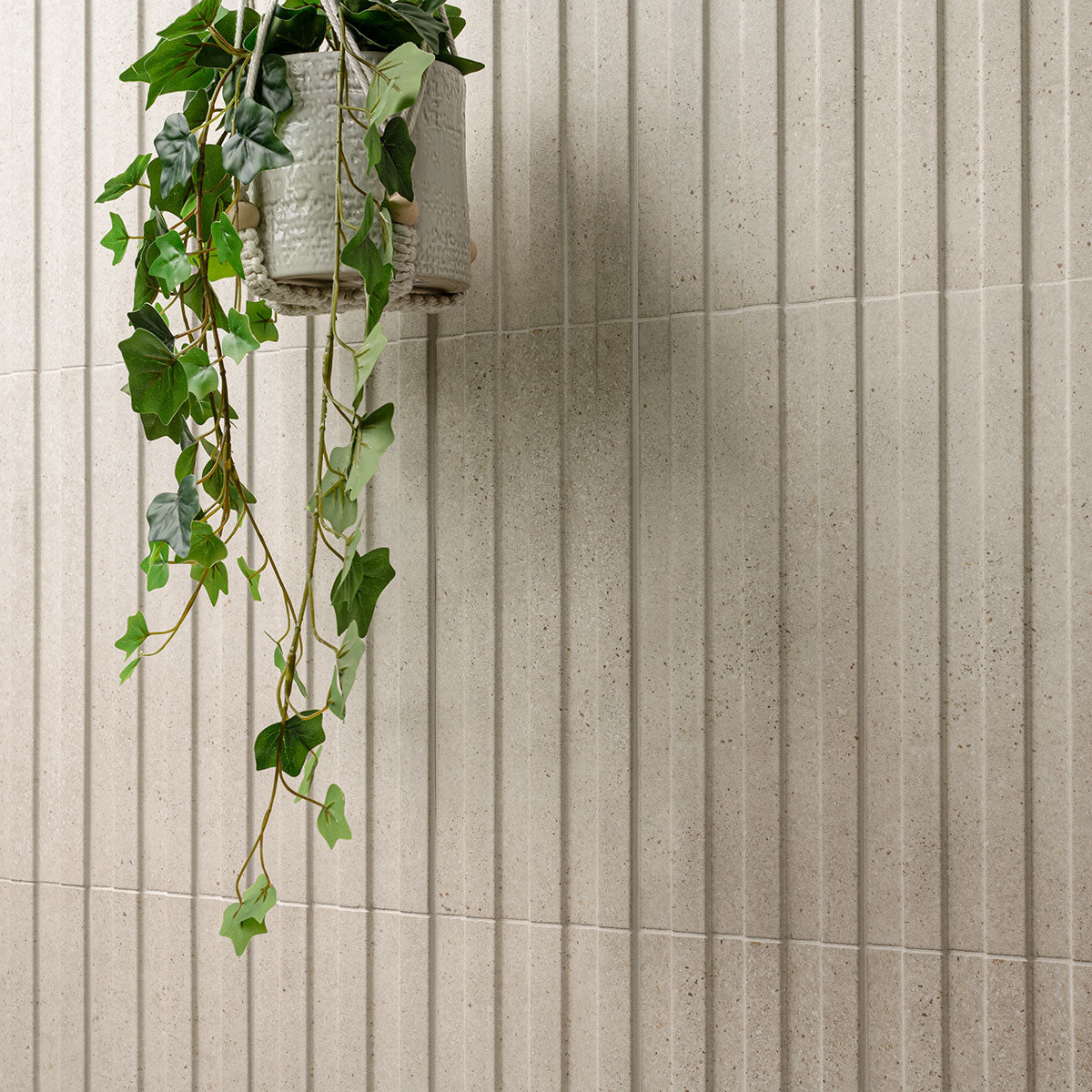 Sinfonia Hip Hop Arena Fluted Tiles installed on accent wall with seamless, sophisticated finish