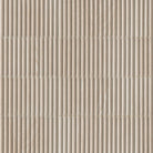 Flat view of Sinfonia Piano Abedul Fluted Tile with matte finish and blonde wood-look texture