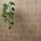 Sinfonia Piano Camel Fluted Tiles installed on modern wall with clean vertical layout