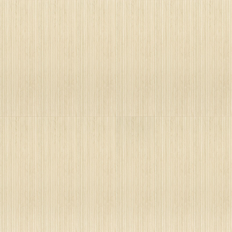 Flat view of Urbanslat Blonde Wood Look Wall Panel, 16x48 ceramic tile with matte fluted texture