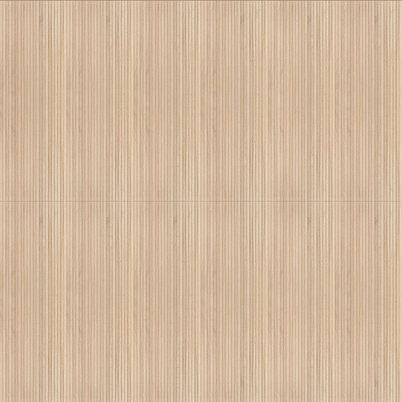 Flat view of Urbanslat Natural Wood Look Wall Panel, 16x48 ceramic tile with fluted wood-look design