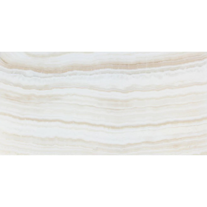 12x24" Polished White Onyx Tile