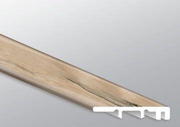 Close-up of Akadia LVT showing light oak wood texture and matte finish