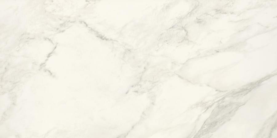 Flat lay view of Armada 24x48 polished porcelain tile with soft marble veining