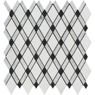 Carrara White Marble lattice mosaic tile 12x12 inch sheet