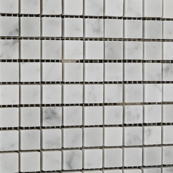 Carrara White Marble 5/8x5/8 Mini Mosaic Tile