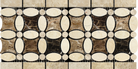 Crema Marfil Florida Flower Border 5x12 polished marble
