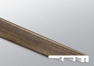 Close-up of Exotika vinyl plank showing reclaimed wood texture and color variation