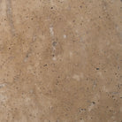 Hazelnut Travertine Pavers in Versailles pattern with warm light walnut tones