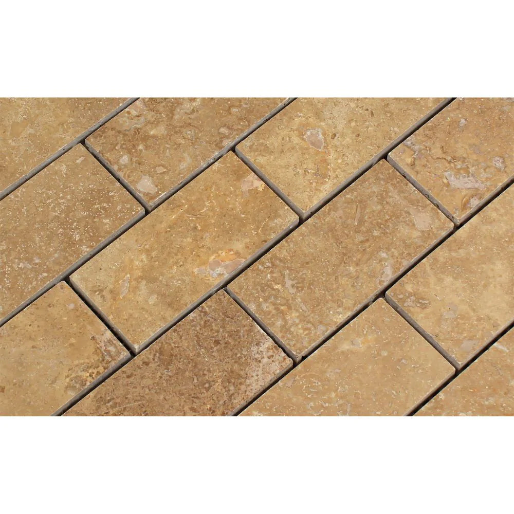 2x4 natural stone mosaic wall tile