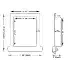 Flat view of Honey Onyx Shampoo Niche in polished finish with amber veining