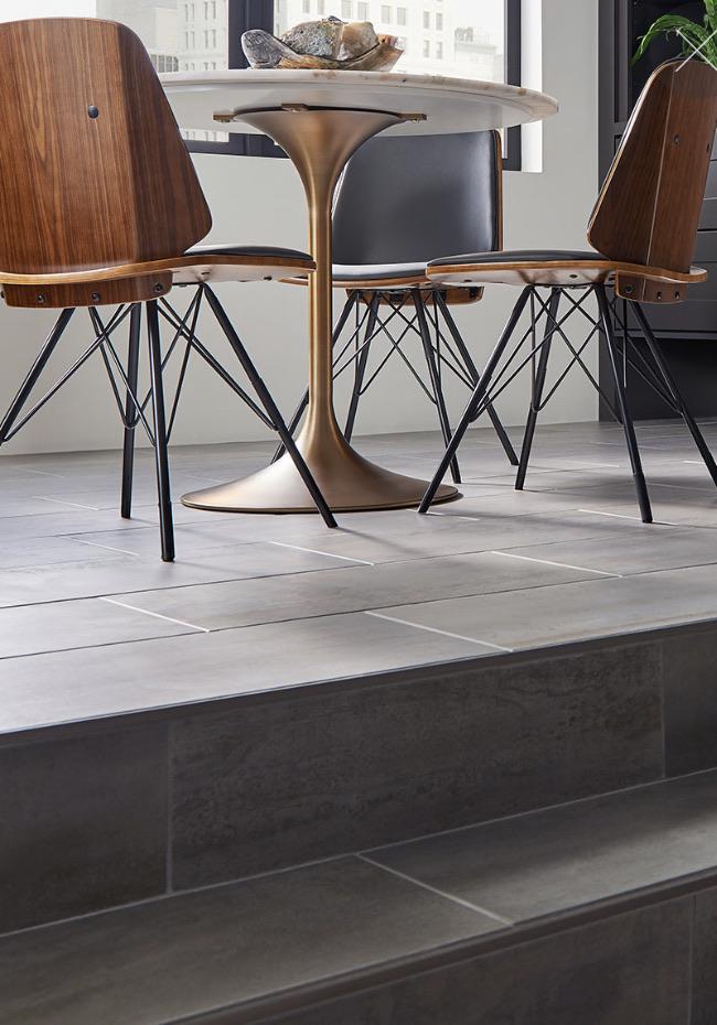 Close-up of Oxide Magnetite tile with oxidized texture and high variation