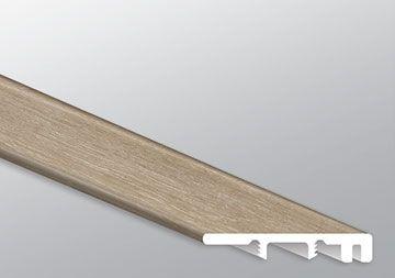 Close-up of Sandino LVT surface showing authentic knots and matte finish in 7x48 plank