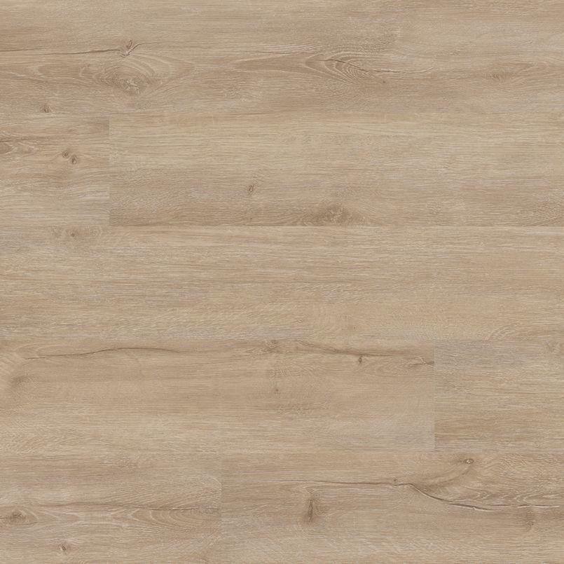 Flat view of Sandino Luxury Vinyl Tile plank showing warm cashew brown tones and woodgrain texture