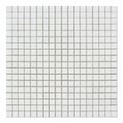 Flat view of Thassos White 5/8"x5/8" mosaic in polished finish