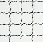 Close-up of Thassos White 2-inch Lantern Mosaic showing curved marble detail