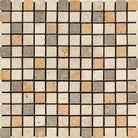 tuscany mix travertine 1x1 mosaic