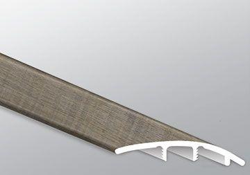 Close-up of Weathered Brina vinyl plank surface highlighting wood grain knots and matte finish