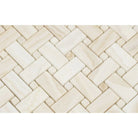 White Onyx Basketweave mosaic tile polished finish