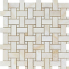 White Onyx Basketweave mosaic tile polished finish