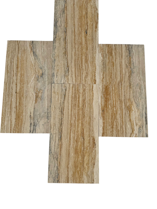 Roman Gold Veincut Travertine 12x24 Polished