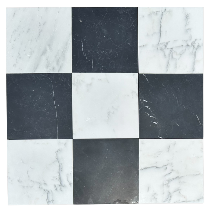 Checkerboard Statuary and Marqinha Marble