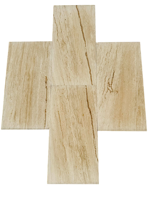 Wooden Veincut Travertine 12x24 Polished