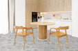 Arabescato Venato White hexagon tile installed on kitchen floor