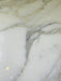 Close-up of Calacatta 12x24 tile showing elegant veining and polished surface