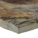 Close-up of California Gold Slate showing rustic split-face texture and natural color variation