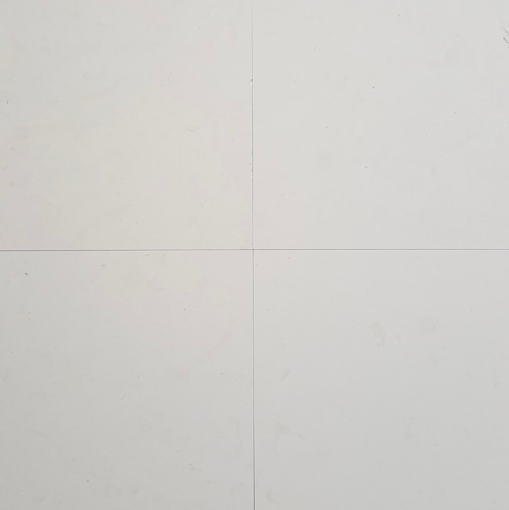 Top view of Capri Limestone 24x24 tile with honed cream surface and soft speckling