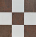 Checkerboard 12x12 tile with Thassos white marble and Bordeaux granite in polished finish