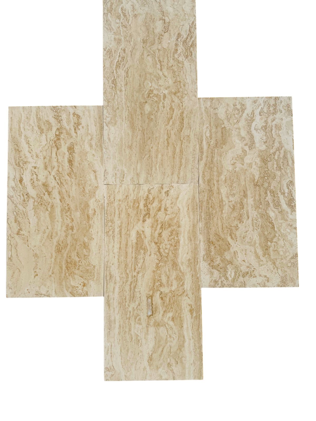 Classic Vein-Cut Travertine 12x24 Polished Tile