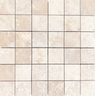 Flat view of Durango Travertine Honed 2x2 Mosaic Tile Sheet