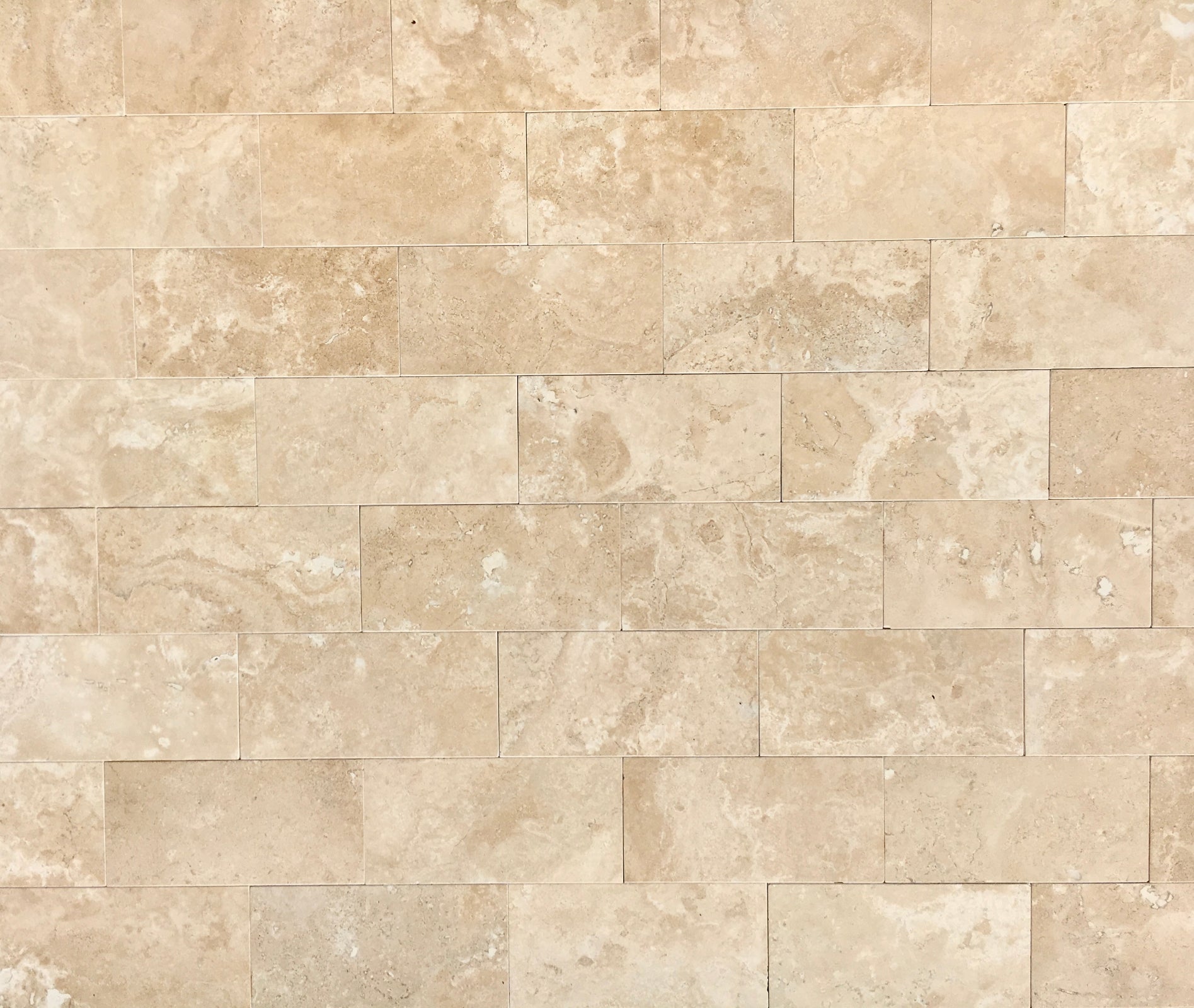 Flat view of Durango Travertine in honed filled finish, 4x8 tile