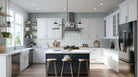 Folk Sky Fluted Tiles installed on modern backsplash with seamless, refined finish