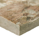 Close-up of Golden White Quartzite showing textured surface with warm and cool natural tones