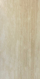 Flat view of Ivory Vein Cut Travertine Tile in honed and filled finish, 12x24 size