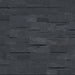 Flat view of Premium Black XL Stacked Stone Panel, 9x24 slate in split-face finish