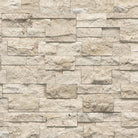 Flat view of Roman Beige XL Stacked Stone Panel, 9x24 travertine in split-face finish