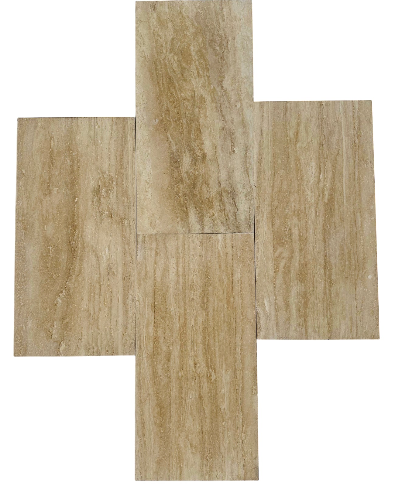Roman Vein-Cut Travertine 12x24 Polished Tile