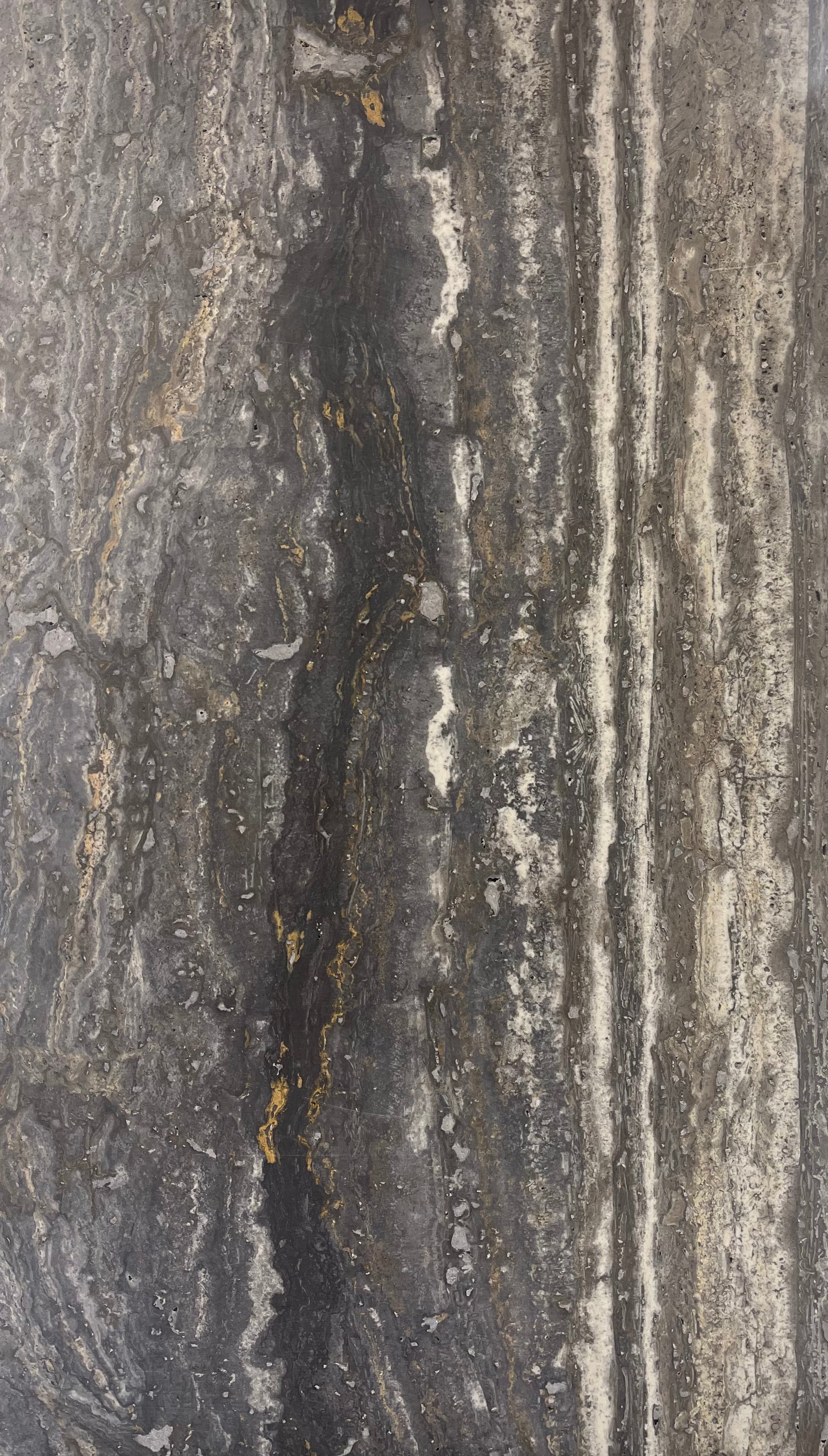 Silver Dark Veincut Travertine Honed Filled 12x24