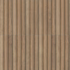 Flat view of Sinfonia Hip Hop Camel Fluted Tile with matte finish and rich brown wood-look texture