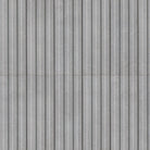 Flat view of Sinfonia Hip Hop Ceniza Fluted Tile with matte finish and gray limestone-look texture